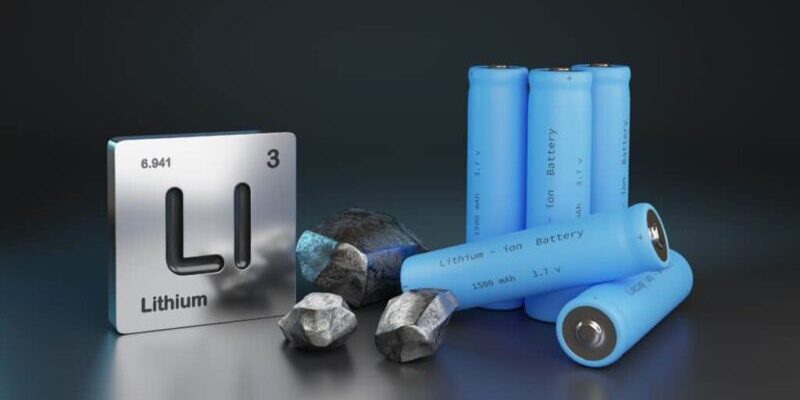 Lithium,-,Ion,Batteries,,,Metallic,Lithium,And,Element,Symbol.