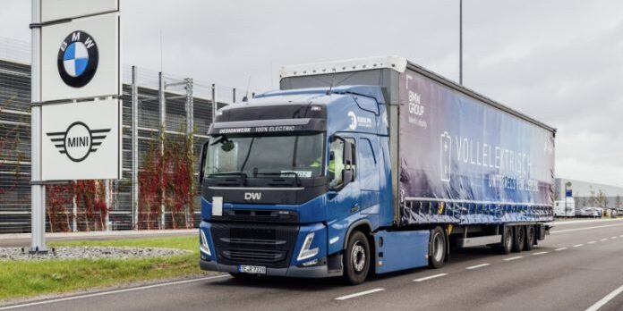 BMW Group Electrifies Logistics with Fully Electric Trucks at Leipzig Plant