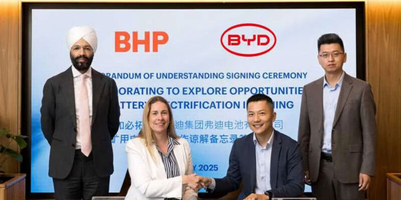 BHP Accelerates Electrification with New Battery Technology Partnerships in China
